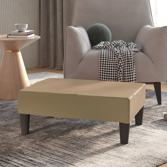 Fußhocker Cappuccino-Braun 78x56x32 cm Kunstleder - Pazzar.ch