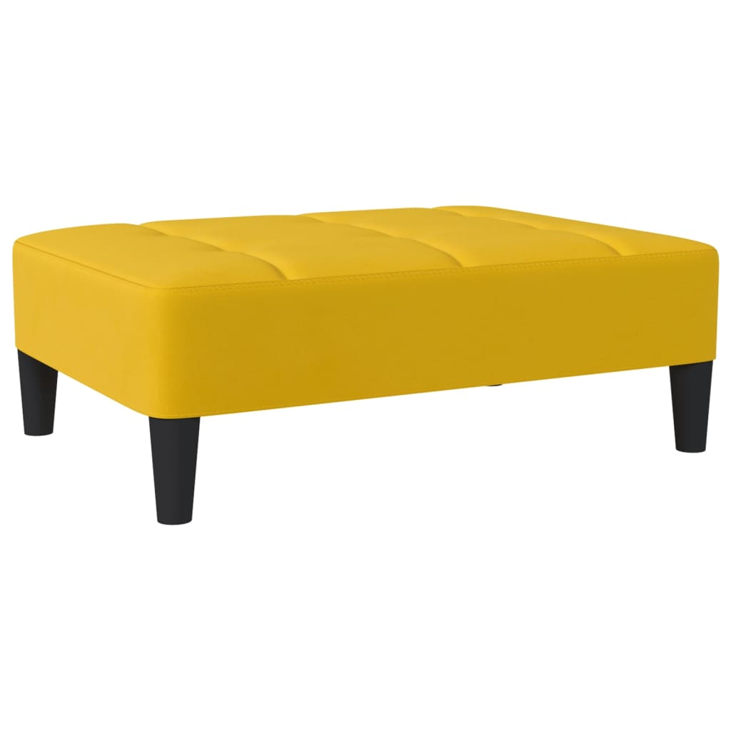 Fußhocker Gelb 78x56x32 cm Samt - Pazzar.ch