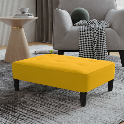 Fußhocker Gelb 78x56x32 cm Samt - Pazzar.ch
