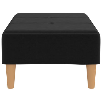 Fußhocker Schwarz 78x56x32 cm Stoff - Pazzar.ch