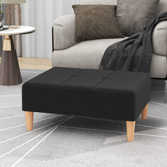 Fußhocker Schwarz 78x56x32 cm Stoff - Pazzar.ch