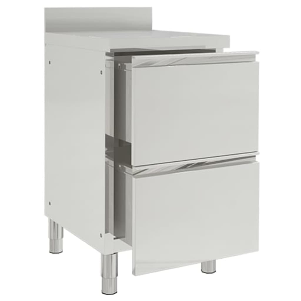 Gewerbe-Küchenschrank mit 2 Schubladen 50x60x96 cm