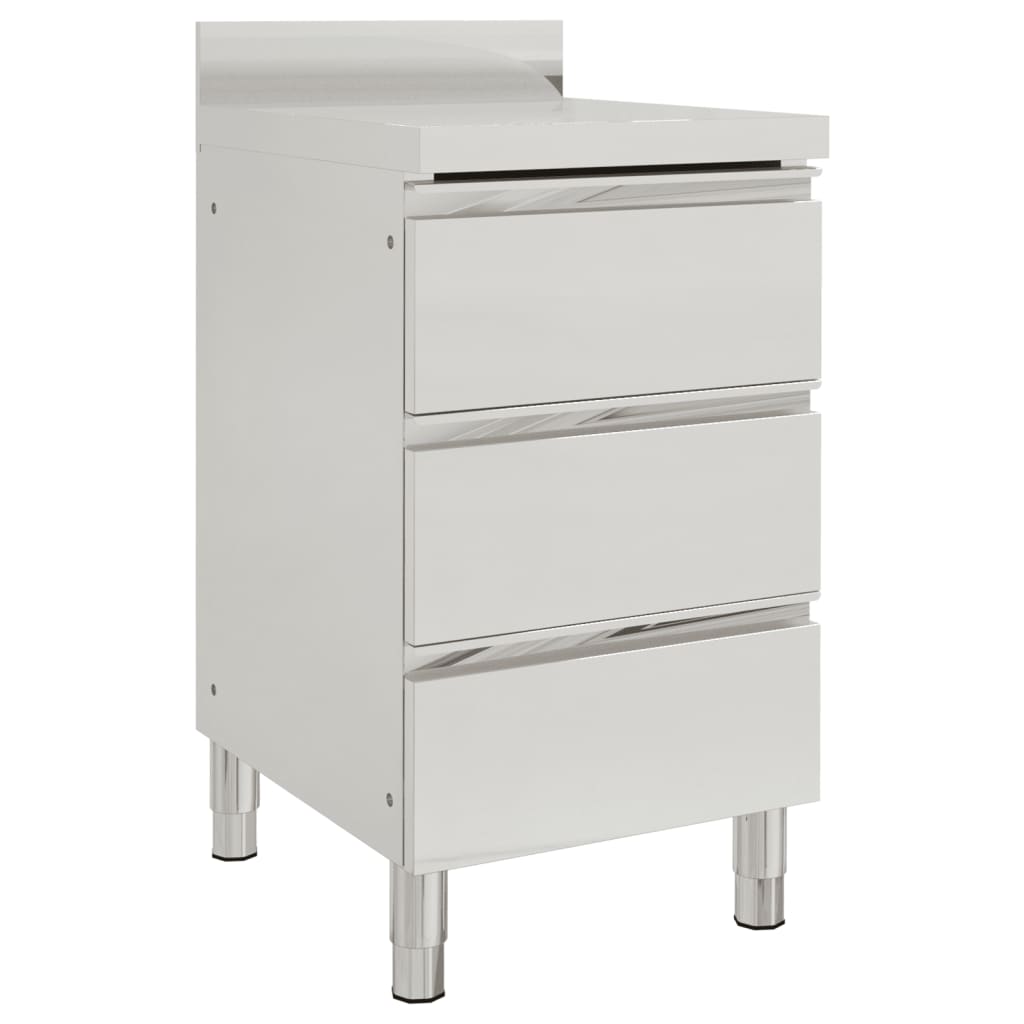 Gewerbe-Küchenschrank mit 3 Schubladen 50x60x96 cm
