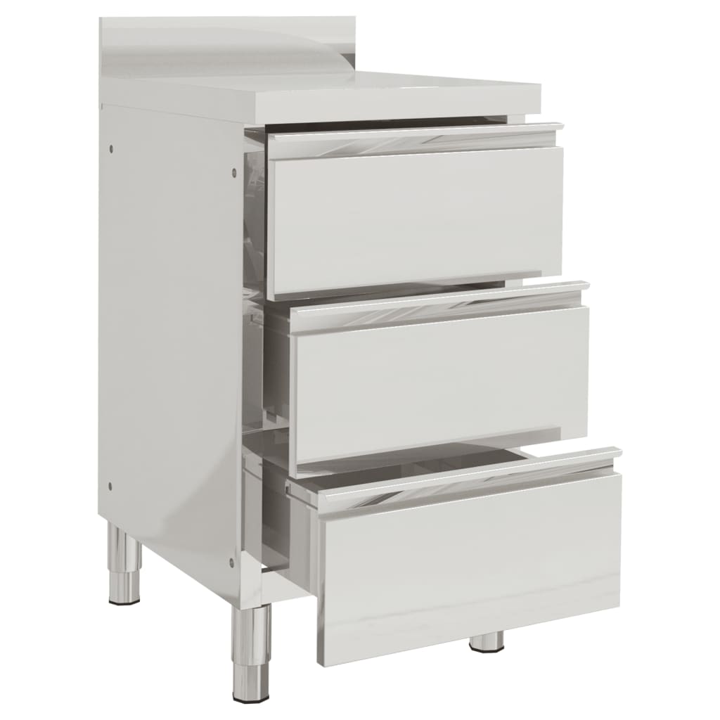 Gewerbe-Küchenschrank mit 3 Schubladen 50x60x96 cm