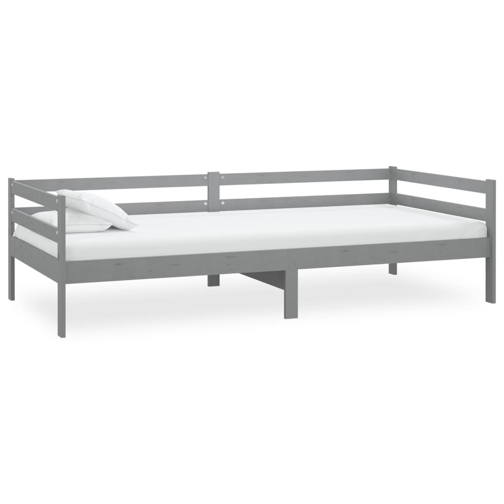 Tagesbett Grau Kiefer Massivholz 90x200 cm - Pazzar.ch
