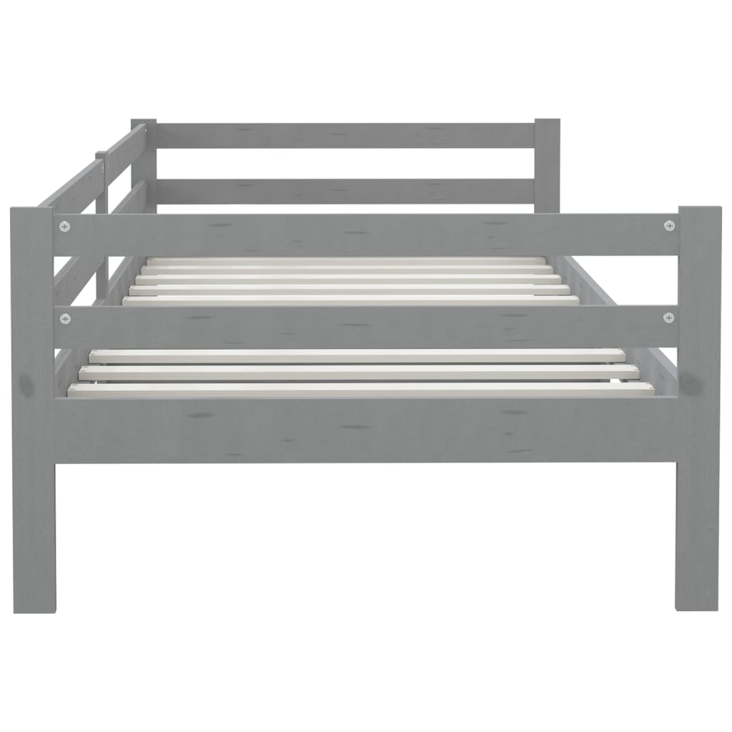 Tagesbett Grau Kiefer Massivholz 90x200 cm - Pazzar.ch