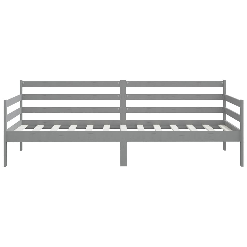 Tagesbett Grau Kiefer Massivholz 90x200 cm - Pazzar.ch
