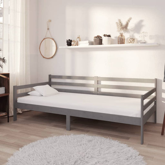 Tagesbett Grau Kiefer Massivholz 90x200 cm - Pazzar.ch