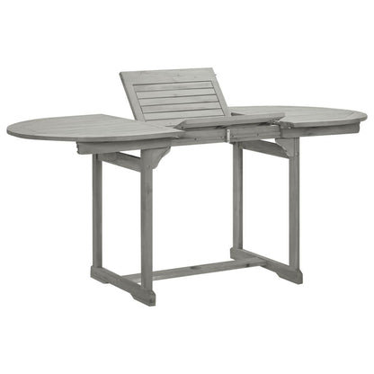 Garten-Esstisch (120-170)x80x75 cm Massivholz Akazie - Pazzar.ch