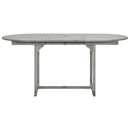 Garten-Esstisch (120-170)x80x75 cm Massivholz Akazie - Pazzar.ch