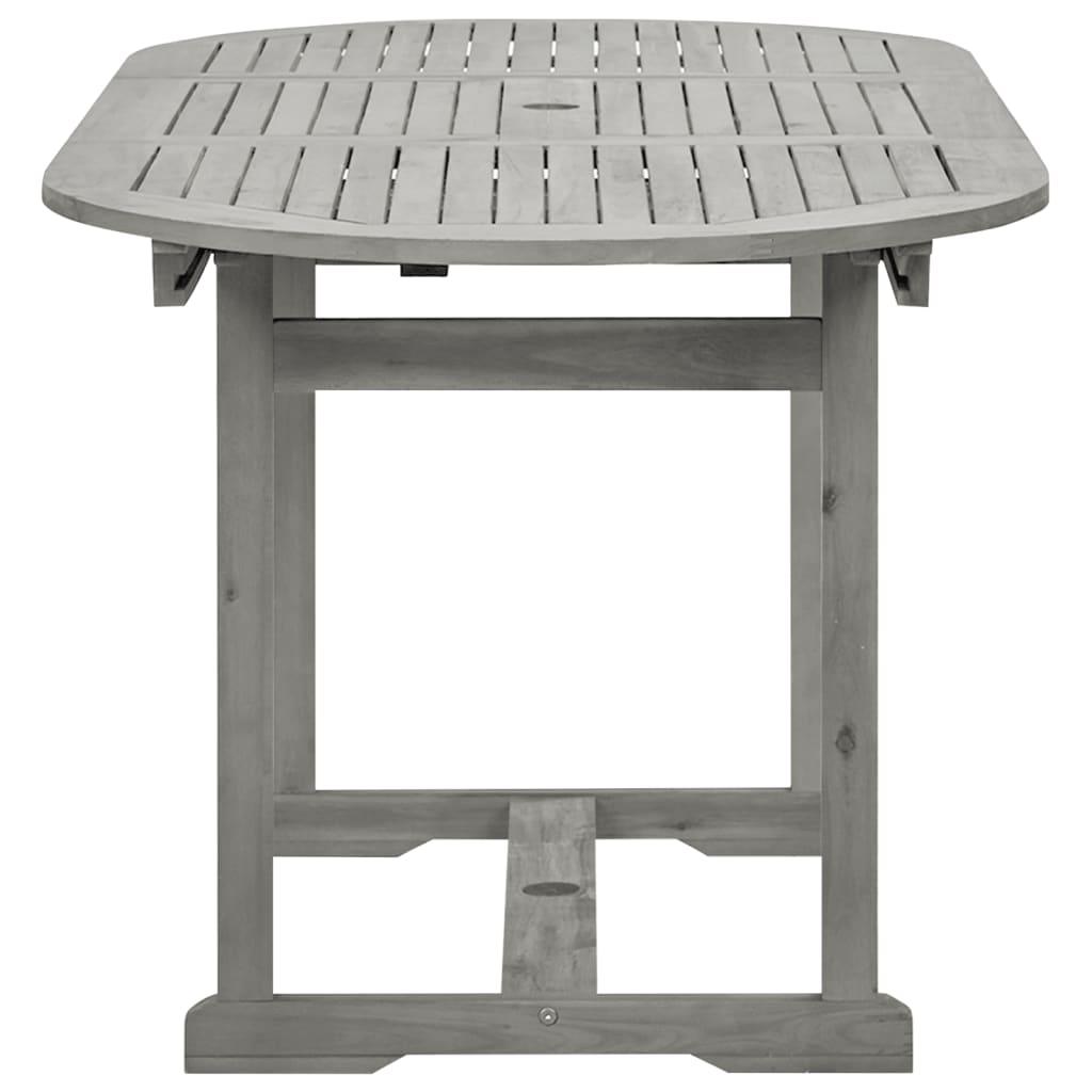 Garten-Esstisch (120-170)x80x75 cm Massivholz Akazie - Pazzar.ch