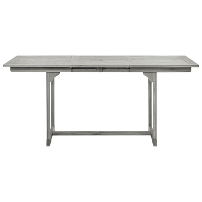 Garten-Esstisch (120-170)x80x75 cm Massivholz Akazie - Pazzar.ch