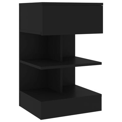 Nachttische 2 Stk. Schwarz 40x35x65 cm - Pazzar.ch