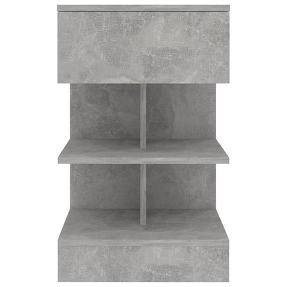 Nachttische 2 Stk. Betongrau 40x35x65 cm - Pazzar.ch