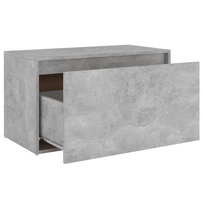 Flurbank 80x40x45 cm Betongrau Holzwerkstoff - Pazzar.ch