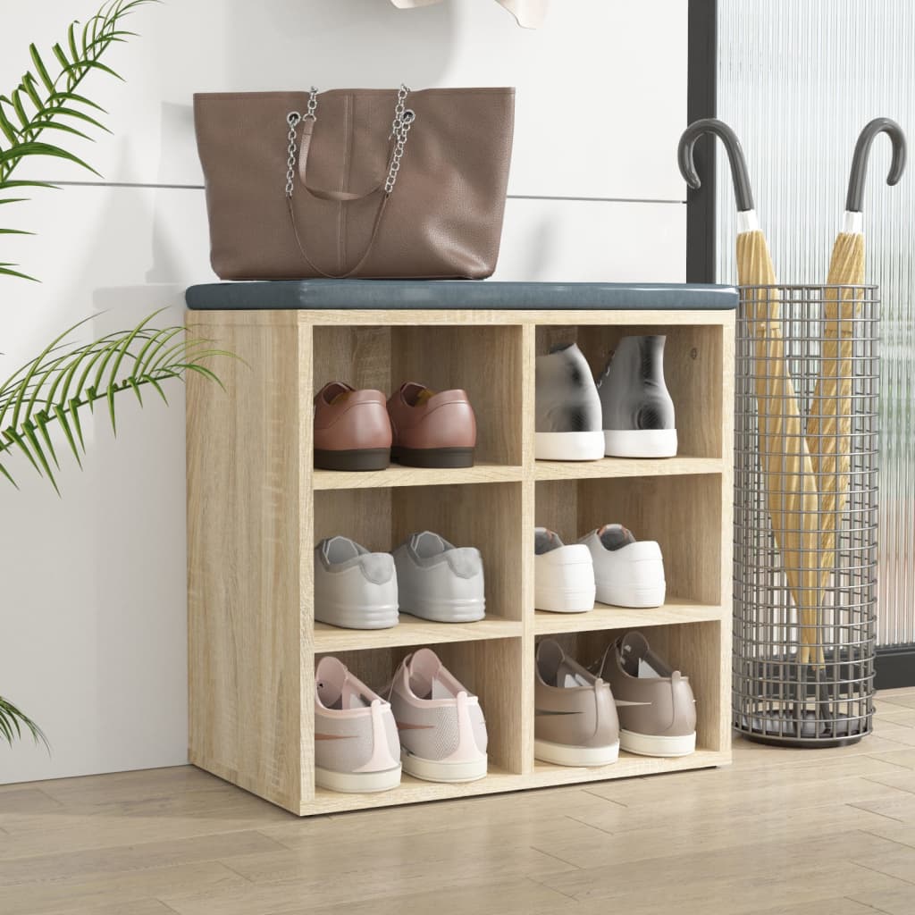 Schuhregal Sonoma-Eiche 52,5x30x50 cm - Pazzar.ch