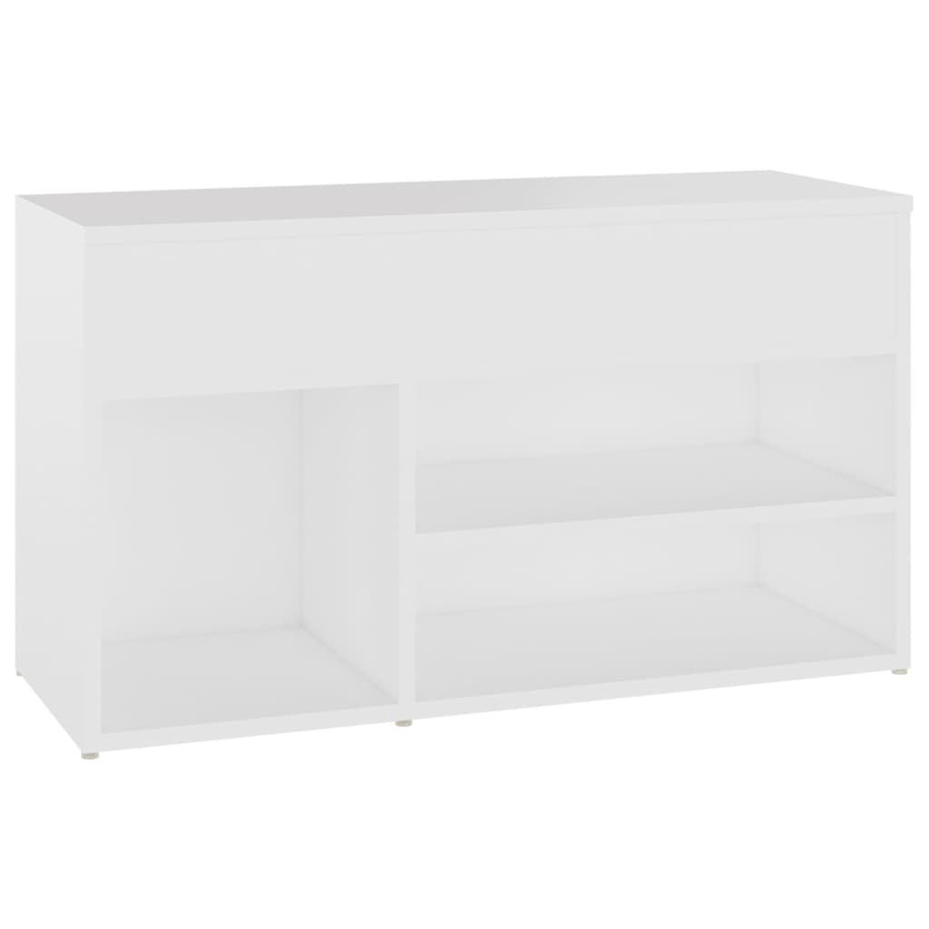 Schuhbank Weiß 80x30x45 cm Holzwerkstoff - Pazzar.ch