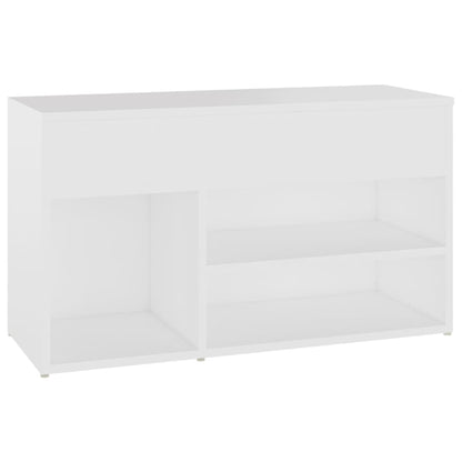 Schuhbank Weiß 80x30x45 cm Holzwerkstoff - Pazzar.ch