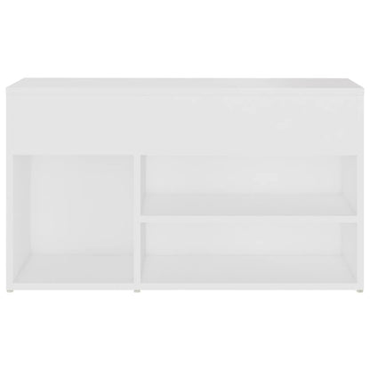 Schuhbank Weiß 80x30x45 cm Holzwerkstoff - Pazzar.ch