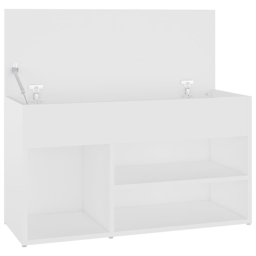 Schuhbank Weiß 80x30x45 cm Holzwerkstoff - Pazzar.ch