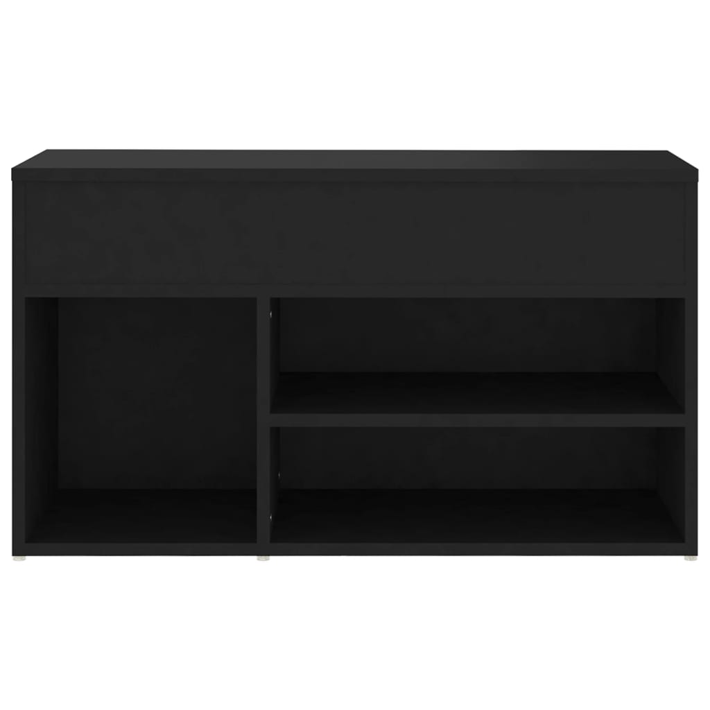Schuhbank Schwarz 80x30x45 cm Holzwerkstoff - Pazzar.ch
