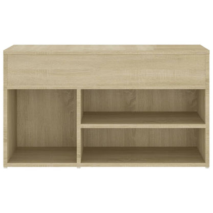 Schuhbank Sonoma-Eiche 80x30x45 cm Holzwerkstoff - Pazzar.ch