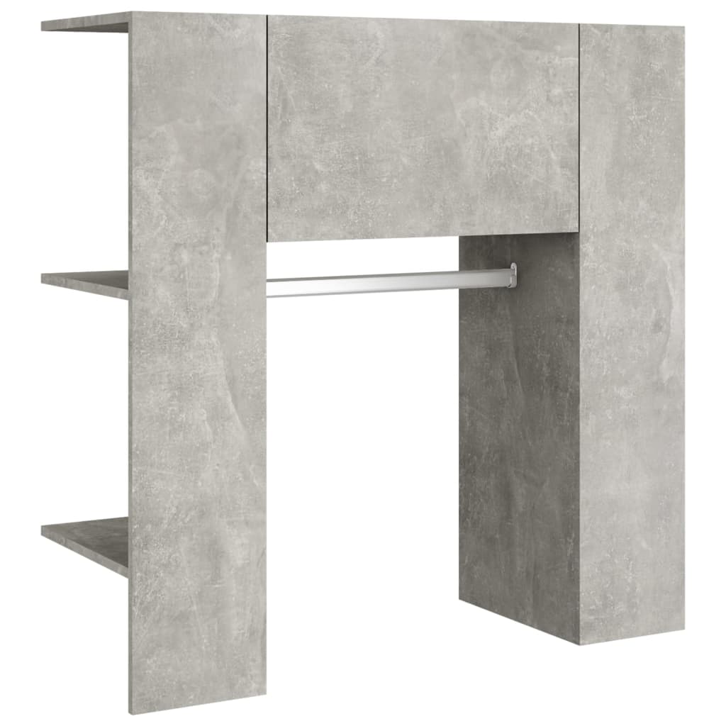 Flurschrank Betongrau 97,5x37x99 cm Holzwerkstoff - Pazzar.ch