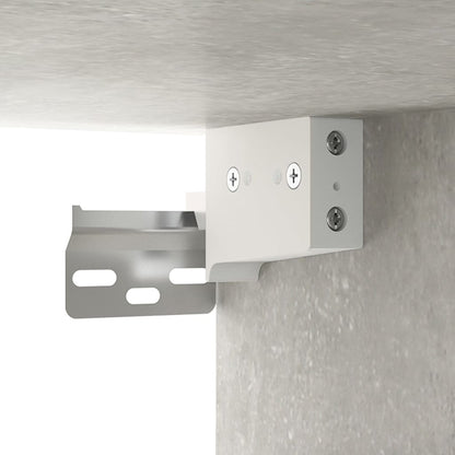 Flurschrank Betongrau 97,5x37x99 cm Holzwerkstoff - Pazzar.ch