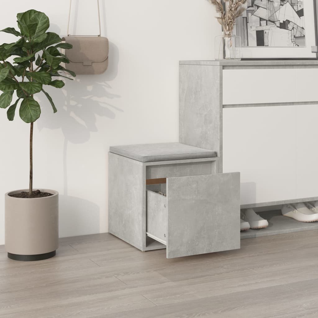 Schubladenbox Betongrau 40,5x40x40 cm Holzwerkstoff - Pazzar.ch