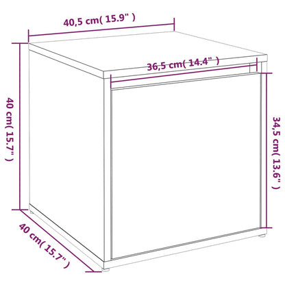 Schubladenbox Betongrau 40,5x40x40 cm Holzwerkstoff - Pazzar.ch