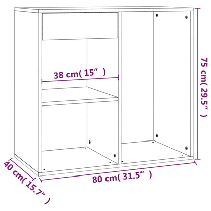 Kosmetikschrank Weiß 80x40x75 cm Holzwerkstoff - Pazzar.ch
