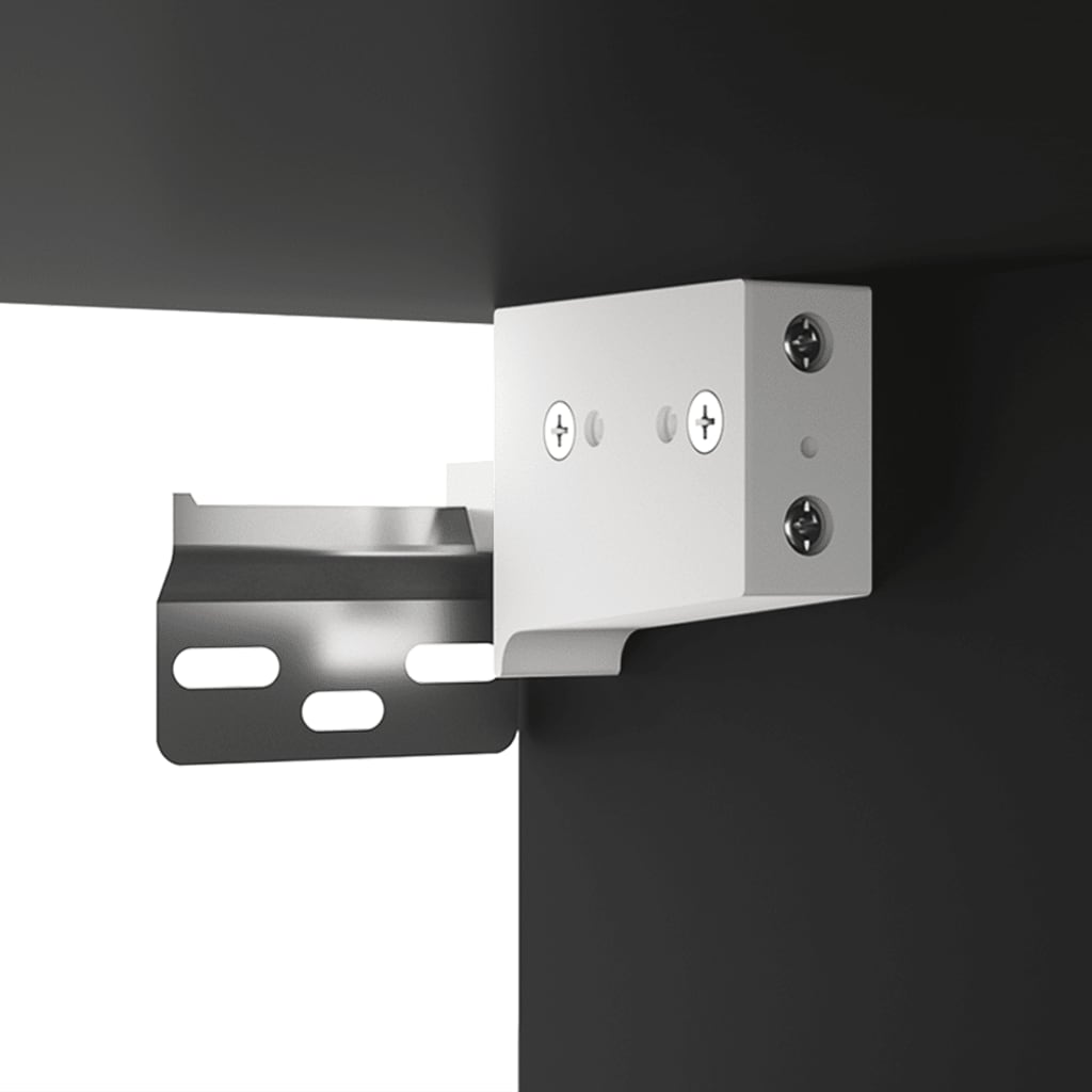 Spiegelschrank mit LED Schwarz 76x15x55 cm - Pazzar.ch