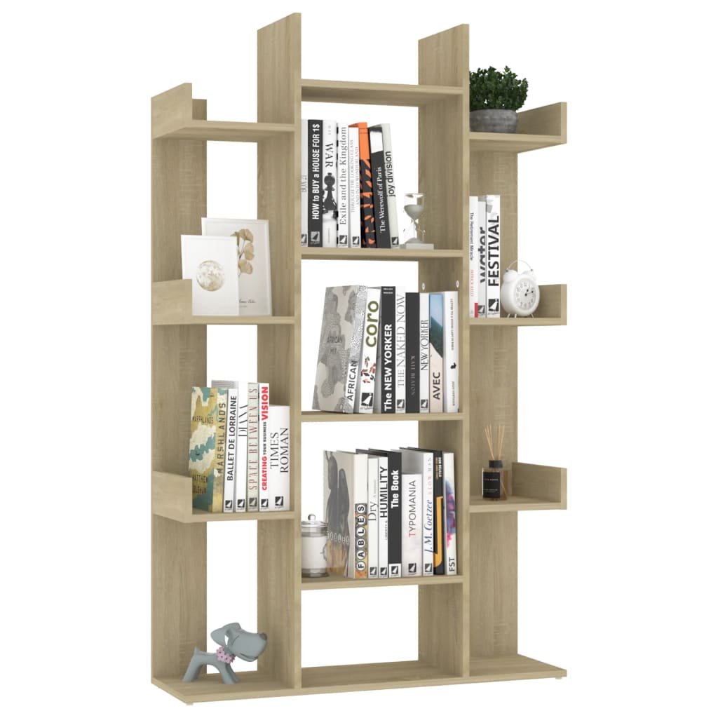 Bücherregal Sonoma-Eiche 86x25,5x140 cm Holzwerkstoff - Pazzar.ch