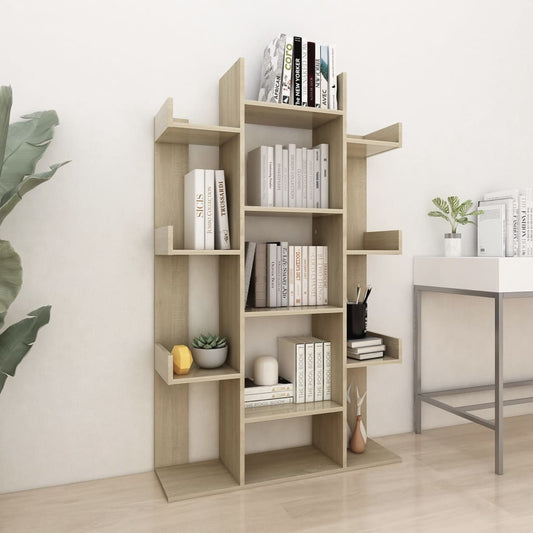 Bücherregal Sonoma-Eiche 86x25,5x140 cm Holzwerkstoff - Pazzar.ch