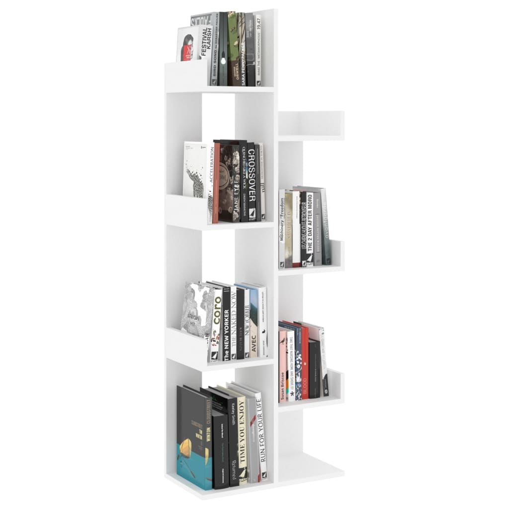 vvidaXL Bücherregal Weiß 48x25,5x140 cm Holzwerkstoff - Pazzar.ch