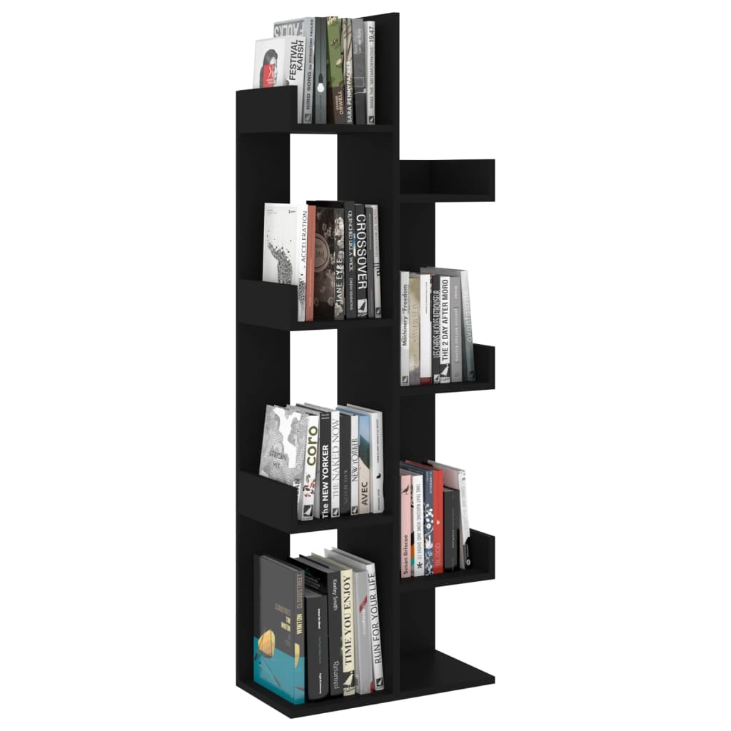 Bücherregal Schwarz 48x25,5x140 cm Holzwerkstoff - Pazzar.ch