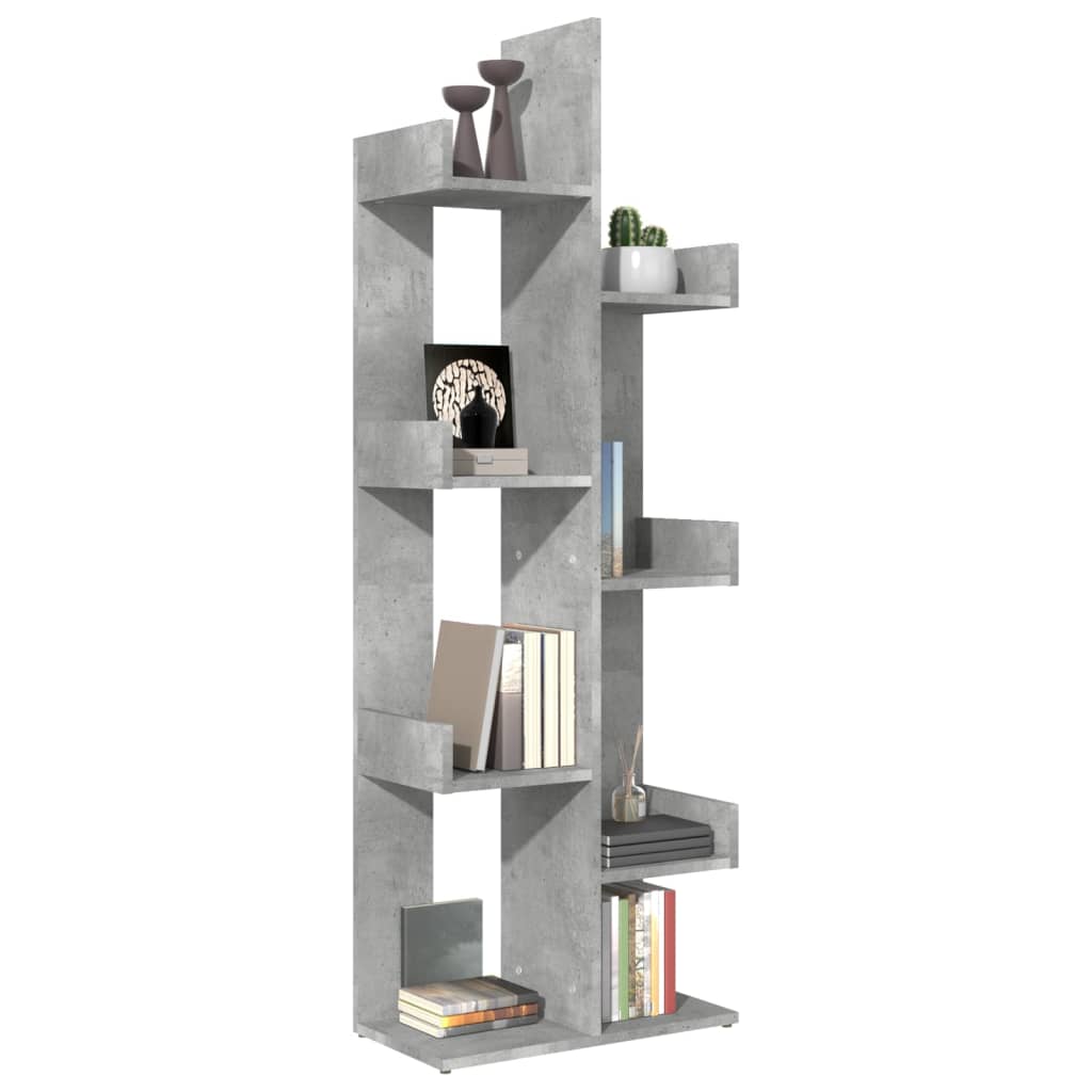 Bücherregal Betongrau 48x25,5x140 cm Holzwerkstoff - Pazzar.ch