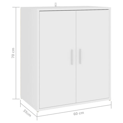 Schuhschrank Weiß 60x35x70 cm Holzwerkstoff - Pazzar.ch