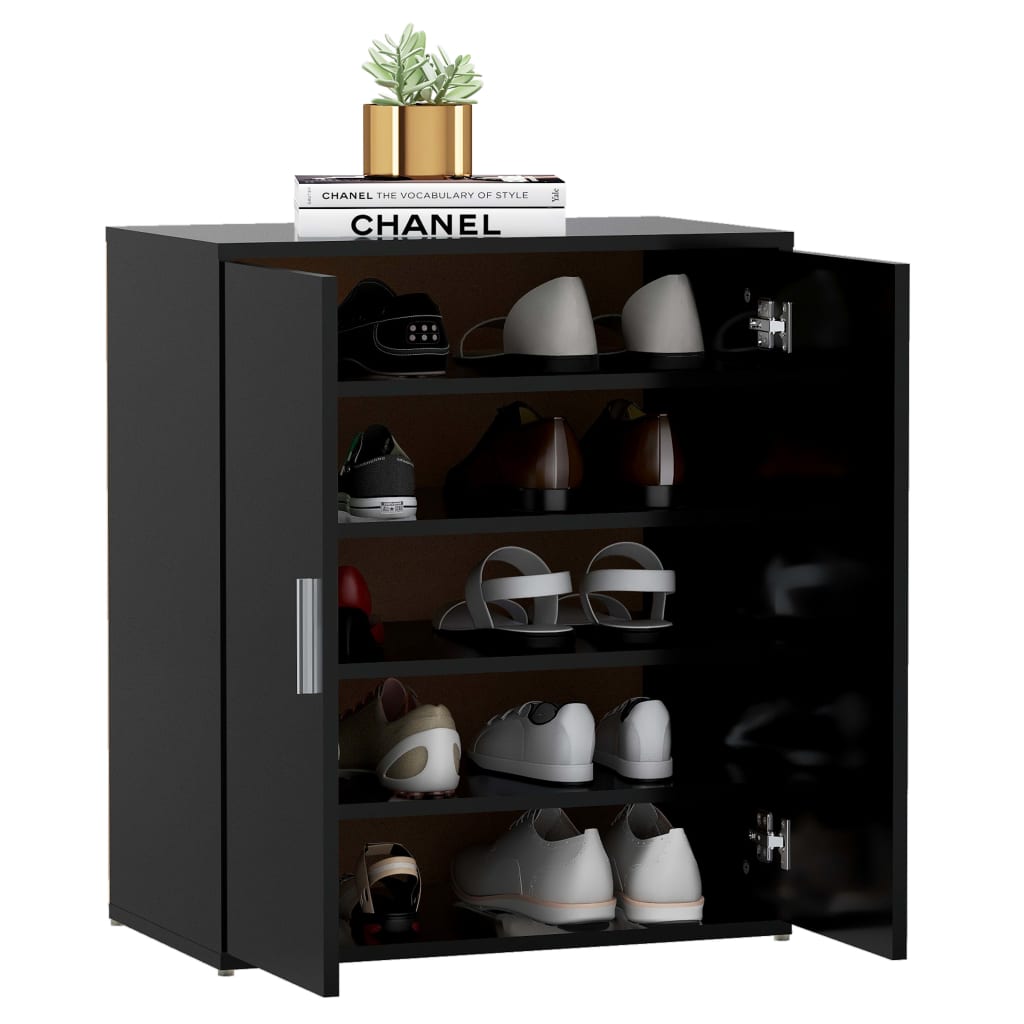 Schuhschrank Schwarz 60x35x70 cm Holzwerkstoff - Pazzar.ch