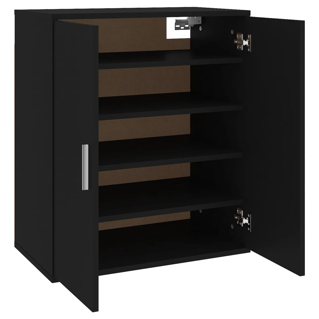 Schuhschrank Schwarz 60x35x70 cm Holzwerkstoff - Pazzar.ch