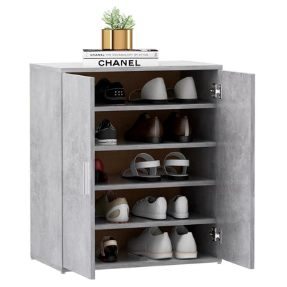 Schuhschrank Betongrau 60x35x70 cm Holzwerkstoff - Pazzar.ch