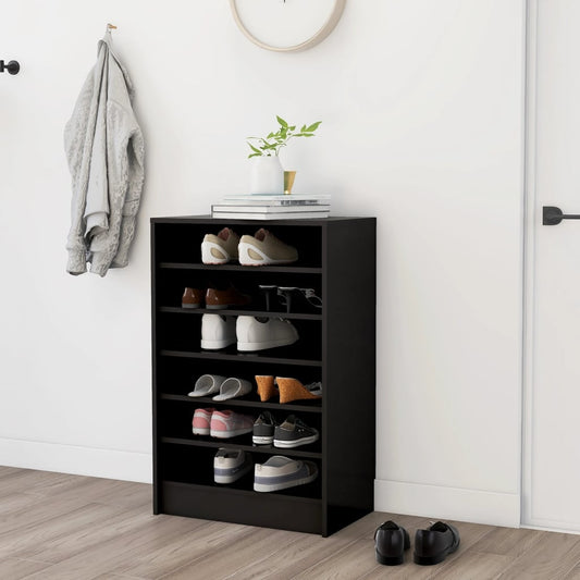 Schuhschrank Schwarz 60x35x92 cm Holzwerkstoff - Pazzar.ch