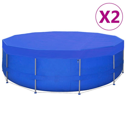 Poolabdeckungen 2 Stk. PE Rund 460 cm 90 g/m² - Pazzar.ch
