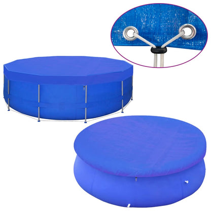 Poolabdeckungen 2 Stk. PE Rund 460 cm 90 g/m² - Pazzar.ch