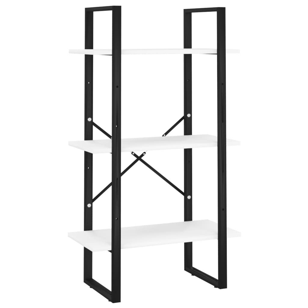 Bücherregal 5 Fächer Weiß 60x30x175 cm Holzwerkstoff