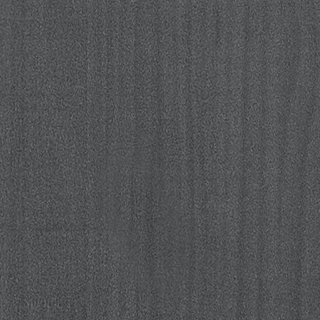 Bücherregal 5 Fächer Grau 60x30x175 cm Massivholz Kiefer - Pazzar.ch