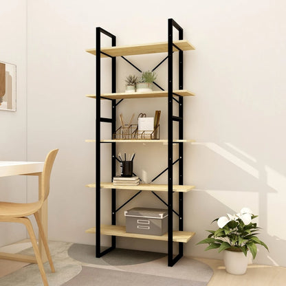 Bücherregal 5 Fächer 80x30x175 cm Massivholz Kiefer - Pazzar.ch