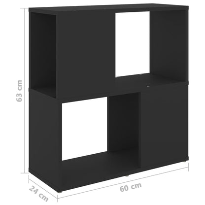 Bücherregal Schwarz 60x24x63 cm Holzwerkstoff - Pazzar.ch
