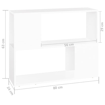 TV-Schrank Weiß 80x24x63 cm Holzwerkstoff - Pazzar.ch