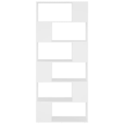 Bücherregal Raumteiler Weiß 80x24x186 cm Holzwerkstoff - Pazzar.ch